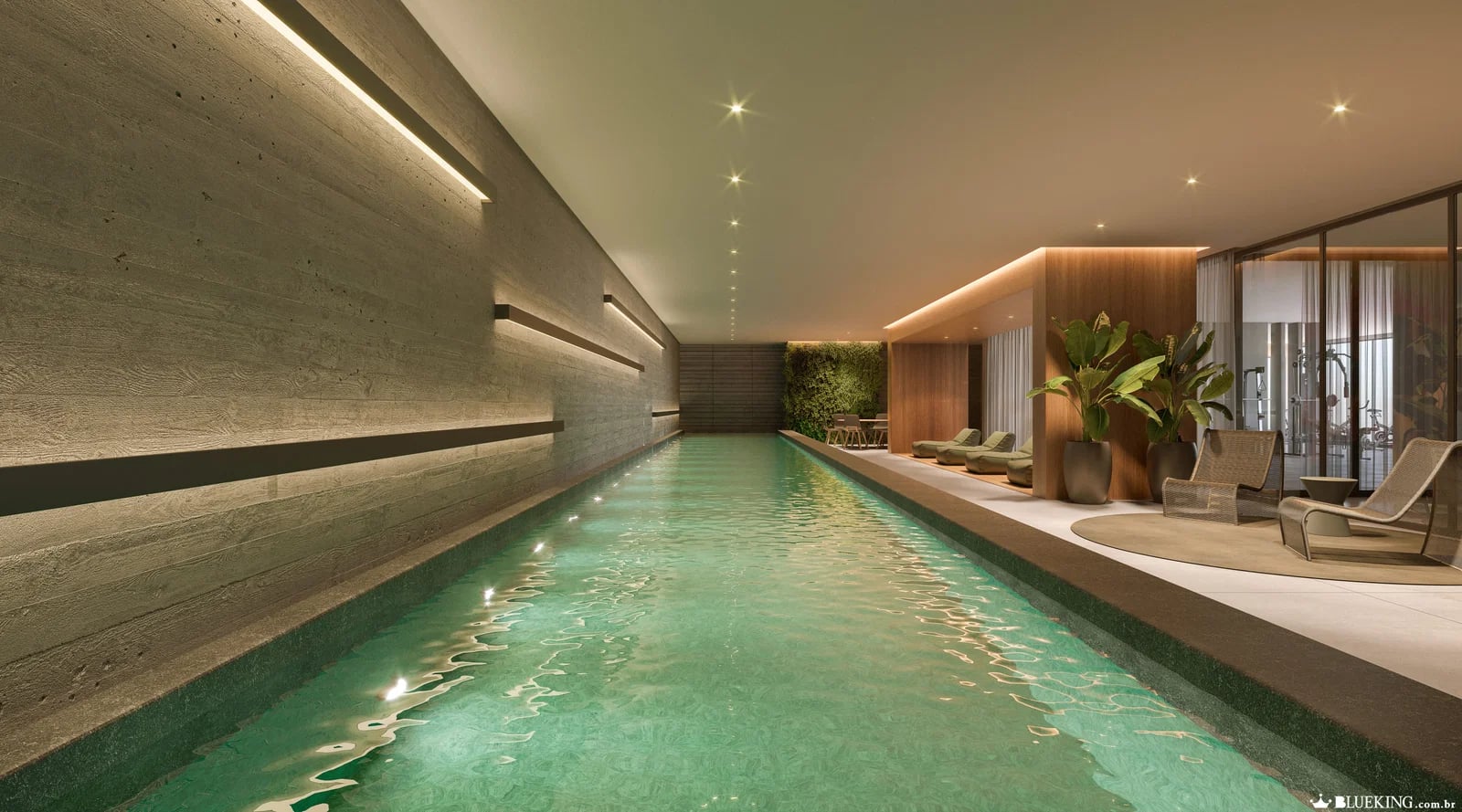 Piscina interna aquecida do Sunny Coast